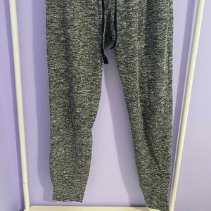 Unisex Drawstring Joggers (Black and White)